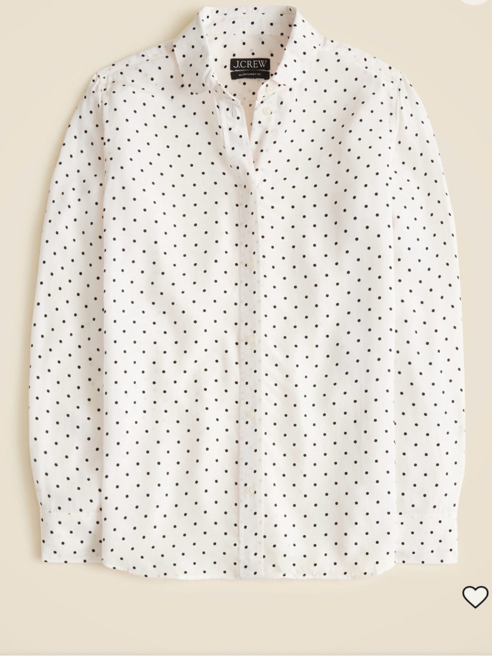 J. Crew Jules Club-Collar Shirt in Dot Print